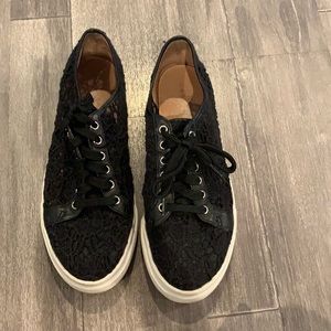 Black lace beautiful sneakers